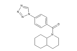 3,4,4a,5,6,7,8,8a-octahydro-2H-quinolin-1-yl-[4-(tetrazol-1-yl)phenyl]methanone