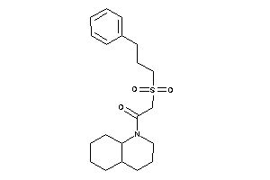 1-(3,4,4a,5,6,7,8,8a-octahydro-2H-quinolin-1-yl)-2-(3-phenylpropylsulfonyl)ethanone