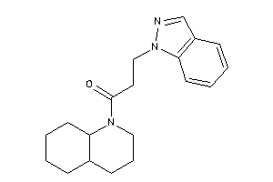 1-(3,4,4a,5,6,7,8,8a-octahydro-2H-quinolin-1-yl)-3-indazol-1-yl-propan-1-one