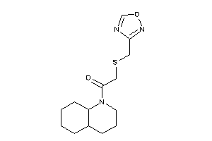 1-(3,4,4a,5,6,7,8,8a-octahydro-2H-quinolin-1-yl)-2-(1,2,4-oxadiazol-3-ylmethylthio)ethanone