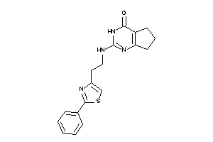 Image of 2-[2-(2-phenylthiazol-4-yl)ethylamino]-3,5,6,7-tetrahydrocyclopenta[d]pyrimidin-4-one