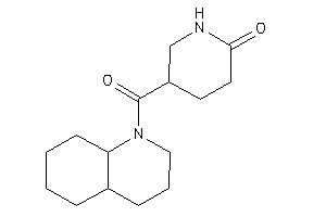 5-(3,4,4a,5,6,7,8,8a-octahydro-2H-quinoline-1-carbonyl)-2-piperidone