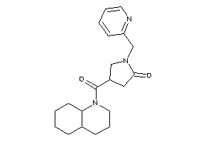 4-(3,4,4a,5,6,7,8,8a-octahydro-2H-quinoline-1-carbonyl)-1-(2-pyridylmethyl)-2-pyrrolidone