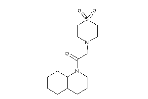 1-(3,4,4a,5,6,7,8,8a-octahydro-2H-quinolin-1-yl)-2-(1,1-diketo-1,4-thiazinan-4-yl)ethanone