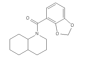 3,4,4a,5,6,7,8,8a-octahydro-2H-quinolin-1-yl(1,3-benzodioxol-4-yl)methanone