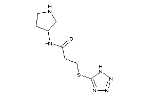 N-pyrrolidin-3-yl-3-(1H-tetrazol-5-ylthio)propionamide