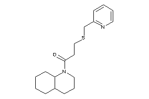 1-(3,4,4a,5,6,7,8,8a-octahydro-2H-quinolin-1-yl)-3-(2-pyridylmethylthio)propan-1-one