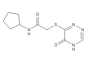 N-cyclopentyl-2-[(5-keto-4H-1,2,4-triazin-6-yl)thio]acetamide