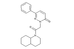 2-[2-(3,4,4a,5,6,7,8,8a-octahydro-2H-quinolin-1-yl)-2-keto-ethyl]-6-phenyl-pyridazin-3-one