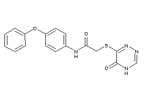 2-[(5-keto-4H-1,2,4-triazin-6-yl)thio]-N-(4-phenoxyphenyl)acetamide