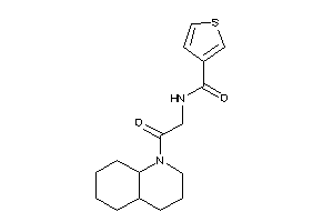 N-[2-(3,4,4a,5,6,7,8,8a-octahydro-2H-quinolin-1-yl)-2-keto-ethyl]thiophene-3-carboxamide