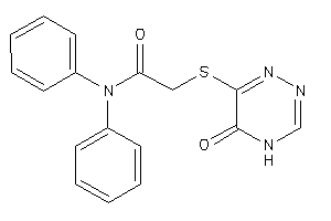 2-[(5-keto-4H-1,2,4-triazin-6-yl)thio]-N,N-diphenyl-acetamide