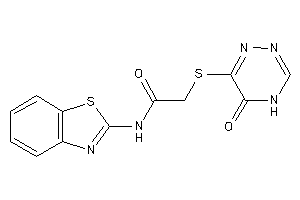 N-(1,3-benzothiazol-2-yl)-2-[(5-keto-4H-1,2,4-triazin-6-yl)thio]acetamide