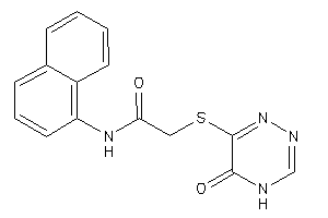 2-[(5-keto-4H-1,2,4-triazin-6-yl)thio]-N-(1-naphthyl)acetamide