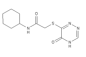 N-cyclohexyl-2-[(5-keto-4H-1,2,4-triazin-6-yl)thio]acetamide