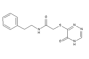 2-[(5-keto-4H-1,2,4-triazin-6-yl)thio]-N-phenethyl-acetamide