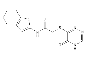 2-[(5-keto-4H-1,2,4-triazin-6-yl)thio]-N-(4,5,6,7-tetrahydrobenzothiophen-2-yl)acetamide