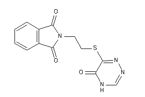 2-[2-[(5-keto-4H-1,2,4-triazin-6-yl)thio]ethyl]isoindoline-1,3-quinone