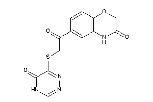 6-[2-[(5-keto-4H-1,2,4-triazin-6-yl)thio]acetyl]-4H-1,4-benzoxazin-3-one