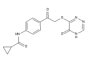 N-[4-[2-[(5-keto-4H-1,2,4-triazin-6-yl)thio]acetyl]phenyl]cyclopropanecarboxamide