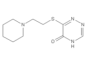 6-(2-piperidinoethylthio)-4H-1,2,4-triazin-5-one