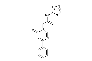 2-(6-keto-4-phenyl-pyrimidin-1-yl)-N-(1,3,4-thiadiazol-2-yl)acetamide