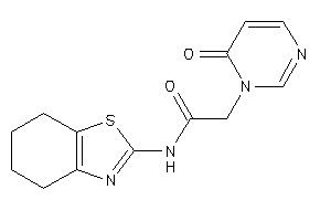 2-(6-ketopyrimidin-1-yl)-N-(4,5,6,7-tetrahydro-1,3-benzothiazol-2-yl)acetamide