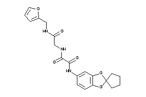 N-[2-(2-furfurylamino)-2-keto-ethyl]-N'-spiro[1,3-benzodioxole-2,1'-cyclopentane]-5-yl-oxamide