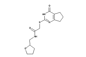 Image of 2-[(4-keto-3,5,6,7-tetrahydrocyclopenta[d]pyrimidin-2-yl)thio]-N-(tetrahydrofurfuryl)acetamide