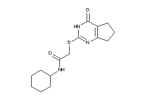 Image of N-cyclohexyl-2-[(4-keto-3,5,6,7-tetrahydrocyclopenta[d]pyrimidin-2-yl)thio]acetamide