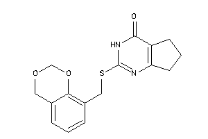 Image of 2-(4H-1,3-benzodioxin-8-ylmethylthio)-3,5,6,7-tetrahydrocyclopenta[d]pyrimidin-4-one