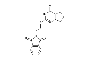Image of 2-[2-[(4-keto-3,5,6,7-tetrahydrocyclopenta[d]pyrimidin-2-yl)thio]ethyl]isoindoline-1,3-quinone