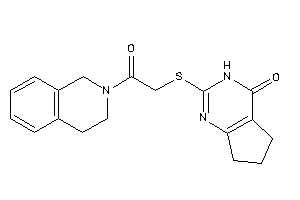 2-[[2-(3,4-dihydro-1H-isoquinolin-2-yl)-2-keto-ethyl]thio]-3,5,6,7-tetrahydrocyclopenta[d]pyrimidin-4-one