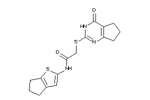 Image of N-(5,6-dihydro-4H-cyclopenta[b]thiophen-2-yl)-2-[(4-keto-3,5,6,7-tetrahydrocyclopenta[d]pyrimidin-2-yl)thio]acetamide