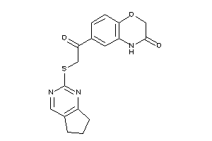 6-[2-(6,7-dihydro-5H-cyclopenta[d]pyrimidin-2-ylthio)acetyl]-4H-1,4-benzoxazin-3-one