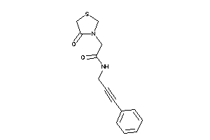 Image of 2-(4-ketothiazolidin-3-yl)-N-(3-phenylprop-2-ynyl)acetamide