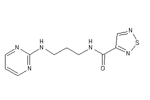 Image of N-[3-(2-pyrimidylamino)propyl]-1,2,5-thiadiazole-3-carboxamide