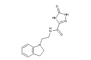 N-(2-indolin-1-ylethyl)-5-keto-1,4-dihydro-1,2,4-triazole-3-carboxamide