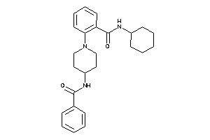 Image of 2-(4-benzamidopiperidino)-N-cyclohexyl-benzamide