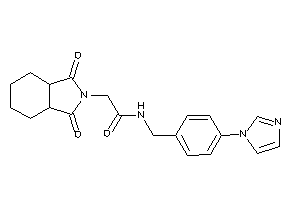 2-(1,3-diketo-3a,4,5,6,7,7a-hexahydroisoindol-2-yl)-N-(4-imidazol-1-ylbenzyl)acetamide