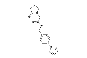 N-(4-imidazol-1-ylbenzyl)-2-(4-ketothiazolidin-3-yl)acetamide