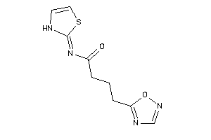 4-(1,2,4-oxadiazol-5-yl)-N-(4-thiazolin-2-ylidene)butyramide