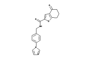 N-(4-imidazol-1-ylbenzyl)-4-keto-6,7-dihydro-5H-benzofuran-2-carboxamide