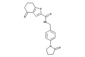 4-keto-N-[4-(2-ketopyrrolidino)benzyl]-6,7-dihydro-5H-benzofuran-2-carboxamide