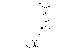 N-[2-(4H-1,3-benzodioxin-8-yl)ethyl]-1-(cyclopropanecarbonyl)isonipecotamide