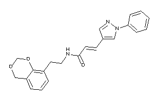 N-[2-(4H-1,3-benzodioxin-8-yl)ethyl]-3-(1-phenylpyrazol-4-yl)acrylamide