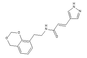 N-[2-(4H-1,3-benzodioxin-8-yl)ethyl]-3-(1H-pyrazol-4-yl)acrylamide