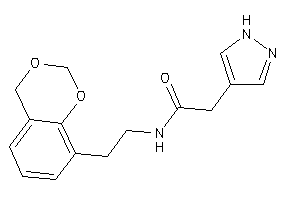 N-[2-(4H-1,3-benzodioxin-8-yl)ethyl]-2-(1H-pyrazol-4-yl)acetamide