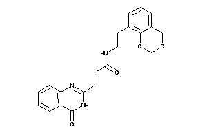 N-[2-(4H-1,3-benzodioxin-8-yl)ethyl]-3-(4-keto-3H-quinazolin-2-yl)propionamide