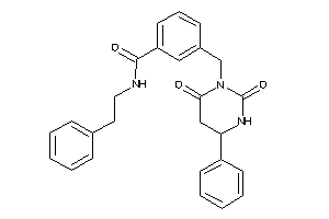3-[(2,6-diketo-4-phenyl-hexahydropyrimidin-1-yl)methyl]-N-phenethyl-benzamide